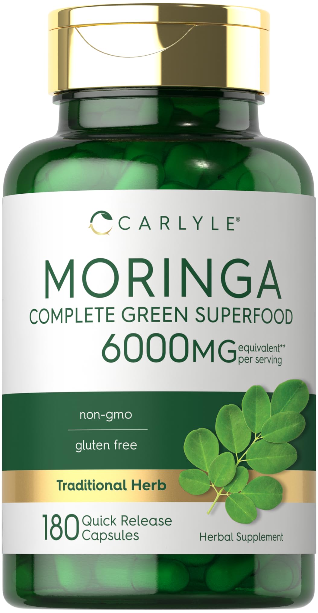 Carlyle Moringa Oleifera Non-GMO and Gluten Free Supplement