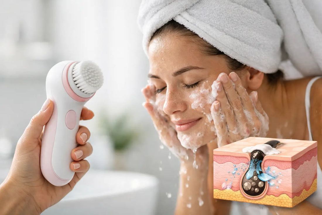How a Facial Cleansing Brush for Pores Works