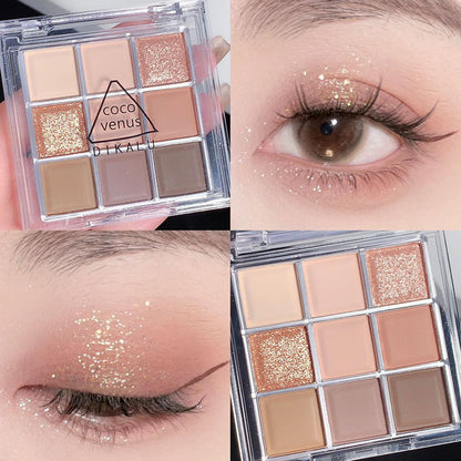 DIKALU Sunset Glow Nine-Color Eyeshadow Palette