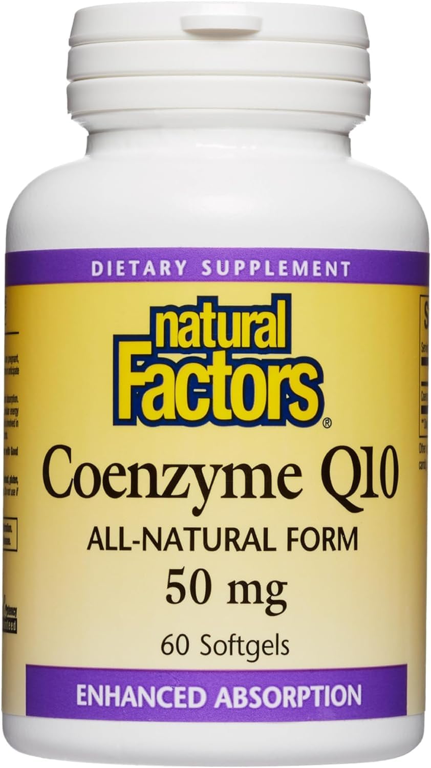 Natural Factors Coenzyme Q10 50mg | 60 Softgels