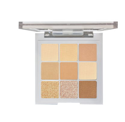 INSFANY 9 Sunset Red Brown Eyeshadow Highlighting Palette