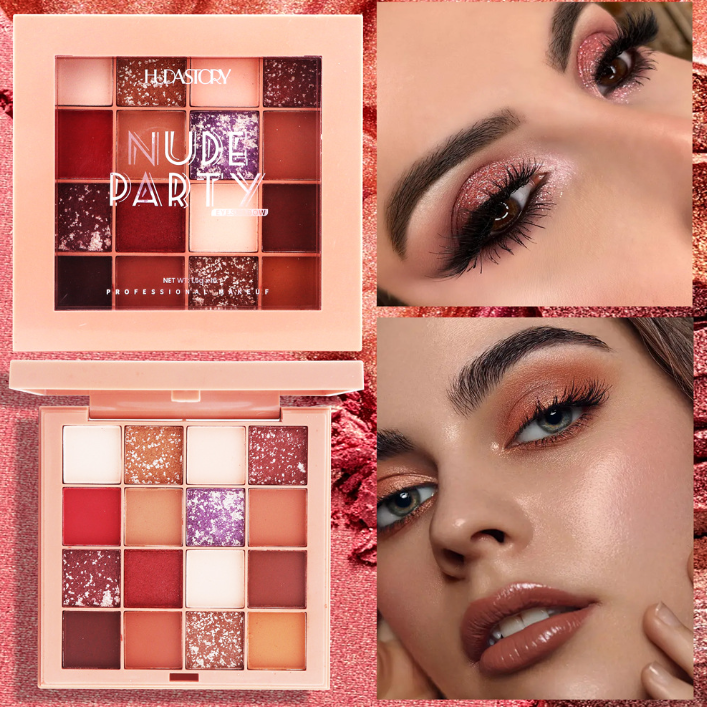 16 Colors Earth Tone Eyeshadow Makeup Collection