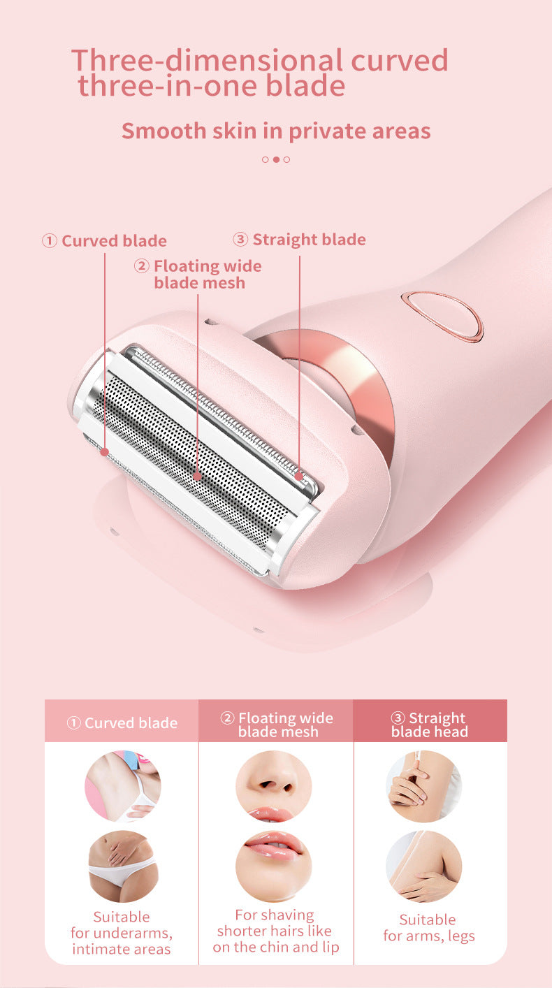 2 In 1 Hair Removal Epilator USB Rechargeable Trimmer
